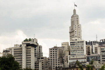 Prédios da centro da cidade de São Paulo, Brasil.