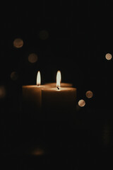 candles in the dark