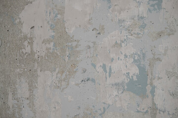gray concrete shabby. abstract background with pale blue streaks.