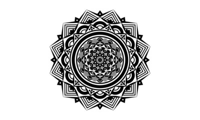 Black Mandala for Design | Mandala Circular pattern design for Henna, Mehndi, tattoo, decoration.
Decorative ornament in ethnic oriental style. Coloring book page.