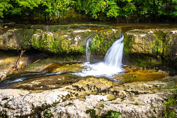 Obraz premium Scenic views of Martvili Canyon in Georgia tourist destination and lookout