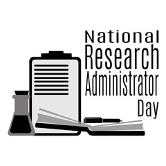 National Research Administrator Day, idea for a poster, banner or postcard,