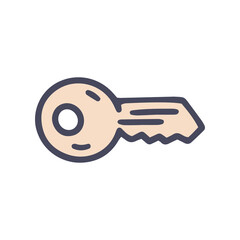 key color vector doodle simple icon design