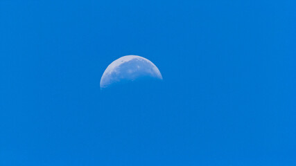 The moon at noon