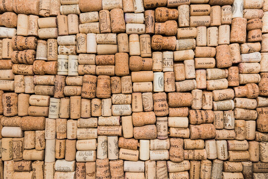 18 march 2021 wine corks texture backround .