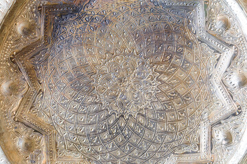 copper oxidized dish texture - Image