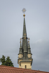 St. Nicholas (Sf. Nicolae) Orthodox Church was originally built in 1521 in Romanian-Byzantine style. Brasov, Transylvania, Romania.