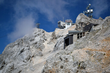The summit of the Zugspitze is nearby on our hike to the top of the highest mountain of Germany
