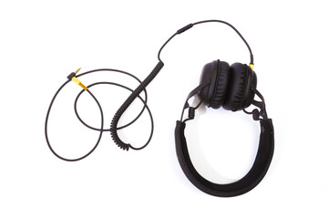 headphones isolated on white background .