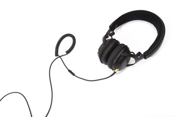 headphones isolated on white background .