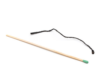 large fireplace matches isolated on white background .