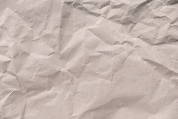 Recycled paper, crumpled brown paper texture background