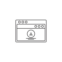download ux wireframe icon outline vector