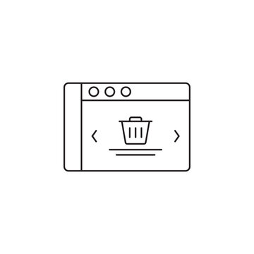 recommend clip art: Delete trash wireframe icon outline