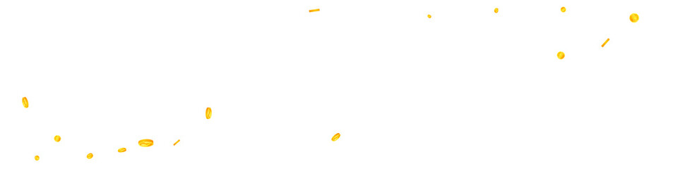 Indian rupee coins falling. Bewitching scattered INR coins. India money. Unusual jackpot, wealth or success concept. Vector illustration.