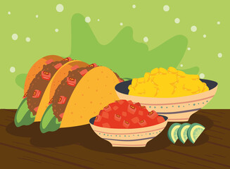 two mexican tacos