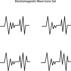 Flat illustration of radiation wave device vector icon isolated on white background