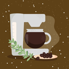 coffee machine and grains