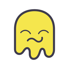 Isolated video game ghost icon Vector illustration