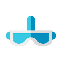 Isolated virtual reality glasses icon Vector illustration