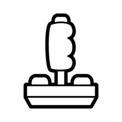 Isolated colored joystick icon with buttons Vector