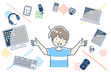 パソコンのあれこれを選んでワクワクする人物