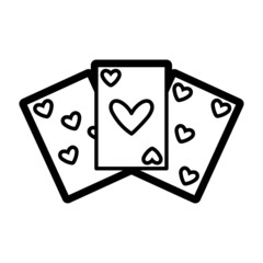 Isolated card game icon Online games Vector