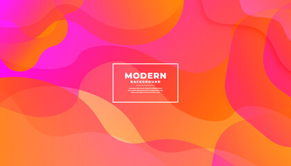 Colorful geometric vector background. Orange elements with fluid gradient. Dynamic shapes compositionfor poster, website, landing, page, cover, banner, greeting, card, promotion.