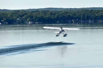Float plane on Minnesota lake