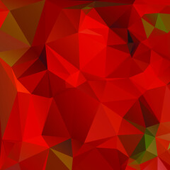 Abstract Red Color Polygon Background Design, Abstract Geometric Origami Style With Gradient