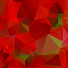 Abstract Red Color Polygon Background Design, Abstract Geometric Origami Style With Gradient