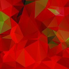 Abstract Red Color Polygon Background Design, Abstract Geometric Origami Style With Gradient