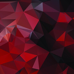 Abstract Red Color Polygon Background Design, Abstract Geometric Origami Style With Gradient