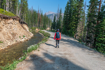 Hiking down the Grand Ditch
