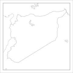 シリアの地図です