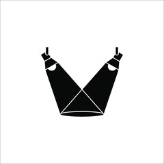 spotlight icon. Searchlight icon. vector illustration on white background. color editable eps 10