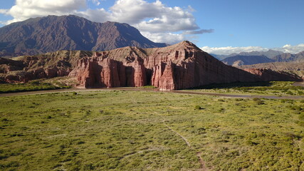 mountain desert landscape in northwest Argentina (D-Log profile) - obrazy, fototapety, plakaty