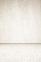 Empty brown concrete room and floor background, Perspective brown gradient concrete room for interior background, backdrop,  Brown grunge cement room with space for product display mockup, template