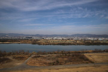 淀川の風景　高槻方面	
