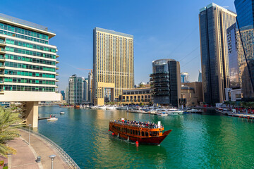 Dhow cruise in Dubai Marina