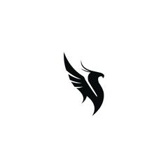 abstract birds Paradise space head fly logo design