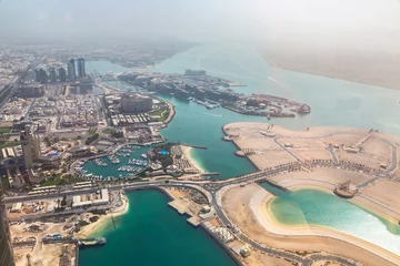 Zelfklevend Fotobehang Aerial view of Abu Dhabi © Sergii Figurnyi