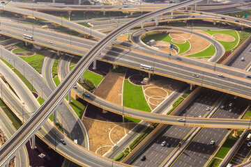 Intersection in Dubai