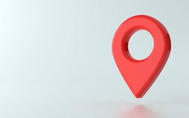 3d Illustration of pin point or location marker