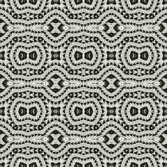 Abstract colorful seamless jacquard mosaic pattern. Design for f