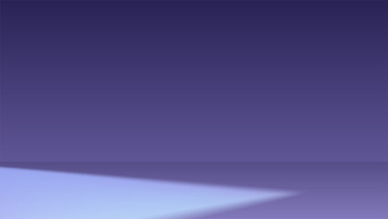 Dark room with spot of light. Minimalistic geometric background. Scene for product display. Vector illustration