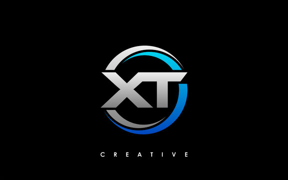 XT Letter Initial Logo Design Template Vector Illustration