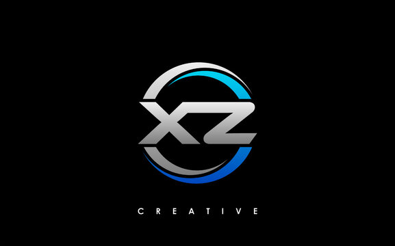 XZ Letter Initial Logo Design Template Vector Illustration