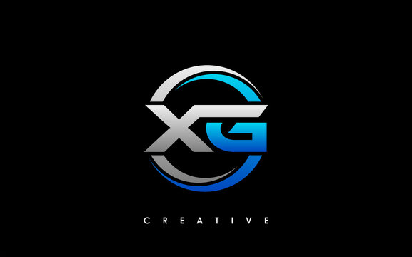 XG Letter Initial Logo Design Template Vector Illustration