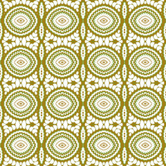 Fototapeta premium Abstract colorful seamless jacquard mosaic pattern. Design for fabric, wallpaper, paper, cover, weaving, packaging, tile, ceramics. Background for fashion textiles.